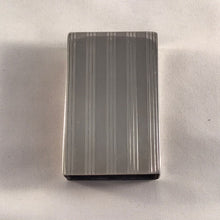 Load image into Gallery viewer, Striped Silver Matchbox Holder Adie Brothers Birmingham 1924