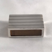 Load image into Gallery viewer, Striped Silver Matchbox Holder Adie Brothers Birmingham 1924