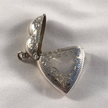Load image into Gallery viewer, Edwardian Heart Shaped Silver Vesta Hallmarked Birmingham 1903