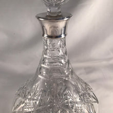 Load image into Gallery viewer, Silver And Glass Ships Decanter Birmingham 1988