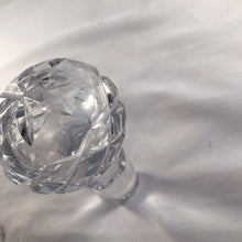 Load image into Gallery viewer, Silver And Glass Decanter Ovoid Shape Birmingham 2015