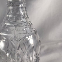 Load image into Gallery viewer, Silver And Glass Decanter Ovoid Shape Birmingham 2015