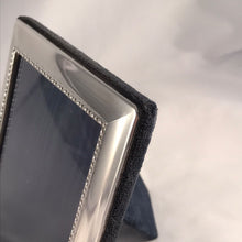 Load image into Gallery viewer, Small Silver Photograph Frame With Beaded Edge Carrs Of Sheffield 2003
