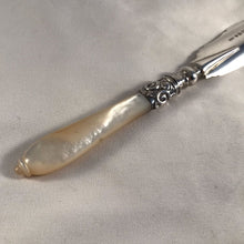 Load image into Gallery viewer, Silver And Mother Of Pearl Butter Spreader George Unite 1879