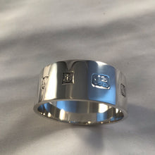 Load image into Gallery viewer, Quality Set Of Six Silver Napkin Rings With Feature Hallmarks Birmingham 1988