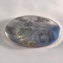 Load image into Gallery viewer, Large Silver Pill Pot With Foliate Decoration Full Import Hallmarks