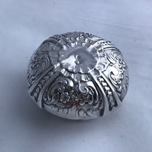 Load image into Gallery viewer, French Silver Pill Box Embossed Decoration Charles Hack And Achille Hourdequin