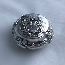 Load image into Gallery viewer, French Silver Pill Box Embossed Decoration Charles Hack And Achille Hourdequin