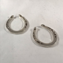 Load image into Gallery viewer, Pair Of Silver Horseshoe Napkin Holders Often Used As Lucky Charms