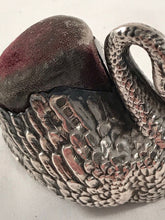 Load image into Gallery viewer, Edwardian Silver Swan Pin Cushion Levi & Salaman Birmingham 1904