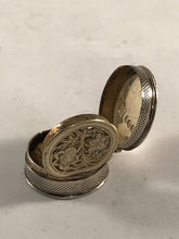 Load image into Gallery viewer, Circular Silver Vinaigrette John Linnit London 1817