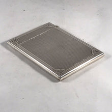 Load image into Gallery viewer, Solid Silver Hallmarked Card Case With Garter Insignia Birmingham 1866