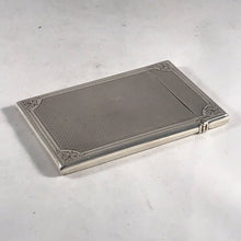Load image into Gallery viewer, Solid Silver Hallmarked Card Case With Garter Insignia Birmingham 1866