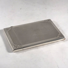 Load image into Gallery viewer, Solid Silver Hallmarked Card Case With Garter Insignia Birmingham 1866