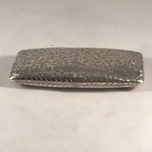 Load image into Gallery viewer, Nathaniel Mills Silver Cheroot Case With Garter Insignia