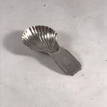 Load image into Gallery viewer, George III Silver Caddy Spoon Scallop Shaped Bowl
