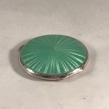 Load image into Gallery viewer, Silver And Enamel Compact Birmingham 1938