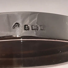 Load image into Gallery viewer, Silver And Enamel Glass Dressing Table Jar Adie Brothers 1935