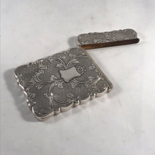 Load image into Gallery viewer, Hallmarked Silver Card Case Thomas Dore Birmingham 1852
