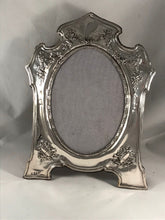 Load image into Gallery viewer, Large Ornate Art Nouveau Silver Photograph Frame Birmingham 1907