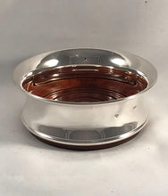 Load image into Gallery viewer, Silver Wine Bottle Coaster With Feature Hallmark