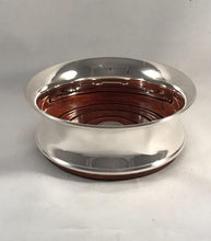 Load image into Gallery viewer, Silver Wine Bottle Coaster With Feature Hallmark