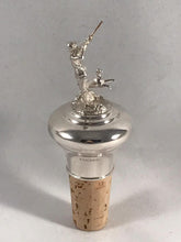 Load image into Gallery viewer, Hallmarked Solid Silver Wine Bottle Stopper - Huntsman And Dog