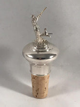 Load image into Gallery viewer, Hallmarked Solid Silver Wine Bottle Stopper - Huntsman And Dog