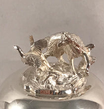 Load image into Gallery viewer, Hallmarked Solid Silver Duck And Fox Wine Bottle Stopper