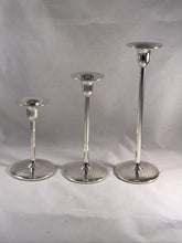 Load image into Gallery viewer, Modern Slender Sterling Silver Candlesticks
