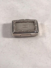Load image into Gallery viewer, William IV Silver Vinaigrette Francis Clark Birmingham 1836