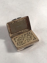 Load image into Gallery viewer, William IV Silver Vinaigrette Francis Clark Birmingham 1836