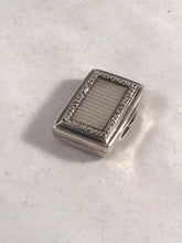 Load image into Gallery viewer, William IV Silver Vinaigrette Francis Clark Birmingham 1836