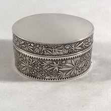 Load image into Gallery viewer, Modern Round Silver Box Birmingham 1971