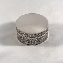 Load image into Gallery viewer, Modern Round Silver Box Birmingham 1971