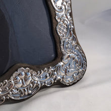 Load image into Gallery viewer, Large Ornate Silver Photograph Frame London 1985