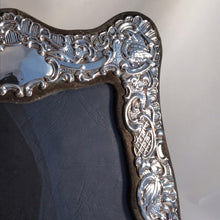 Load image into Gallery viewer, Large Ornate Silver Photograph Frame London 1985