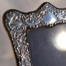 Load image into Gallery viewer, Large Ornate Silver Photograph Frame London 1985