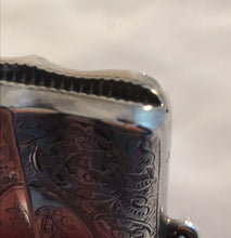 Load image into Gallery viewer, Shaped Silver Vesta With Shield Shaped Cartouche Deakin & Francis Birmingham 1895