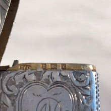 Load image into Gallery viewer, Edwardian Silver Vesta With Heart Shaped Cartouche Birmingham 1905