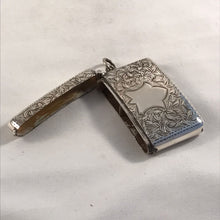 Load image into Gallery viewer, Double Compartment Edwardian Silver Vesta Birmingham 1908