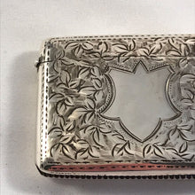 Load image into Gallery viewer, Double Compartment Edwardian Silver Vesta Birmingham 1908
