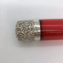 Load image into Gallery viewer, Silver Topped Glass Scent Bottle Birmingham 1890