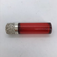 Load image into Gallery viewer, Silver Topped Glass Scent Bottle Birmingham 1890