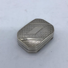 Load image into Gallery viewer, Early George III Silver Curved Vinaigrette Birmingham 1787