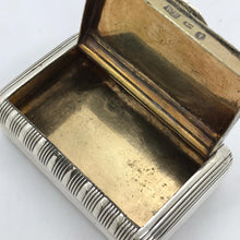 Load image into Gallery viewer, George III Silver Snuff Box William Boot Birmingham 1809
