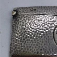Load image into Gallery viewer, Edwardian Silver Curved Card Case with Planished Finish Chester 1907