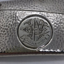Load image into Gallery viewer, Edwardian Silver Curved Card Case with Planished Finish Chester 1907
