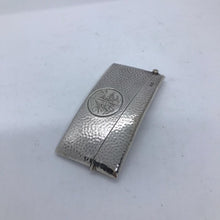 Load image into Gallery viewer, Edwardian Silver Curved Card Case with Planished Finish Chester 1907