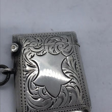 Load image into Gallery viewer, Silver Vesta with Shaped Cartouche Birmingham 1915